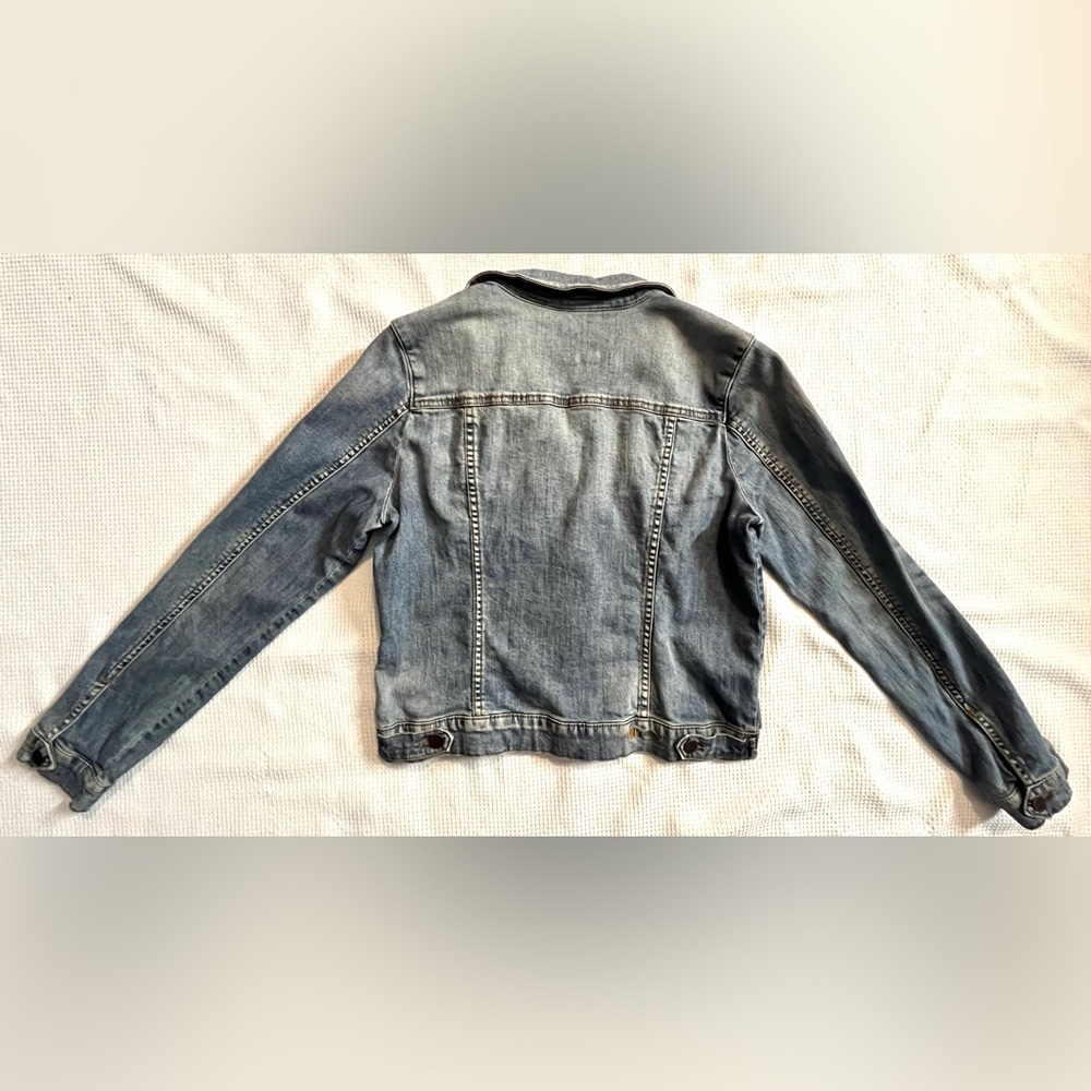 Kut from the Kloth Light Blue Denim Jean Jacket - Picture 10 of 16